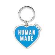 Human Made Heart Keyring Blue