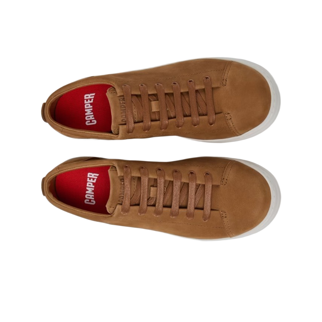 (W) 캠퍼 러너 업 누벅 스니커즈 브라운((W) Camper Runner Up Nubuck Sneakers Brown) - 2