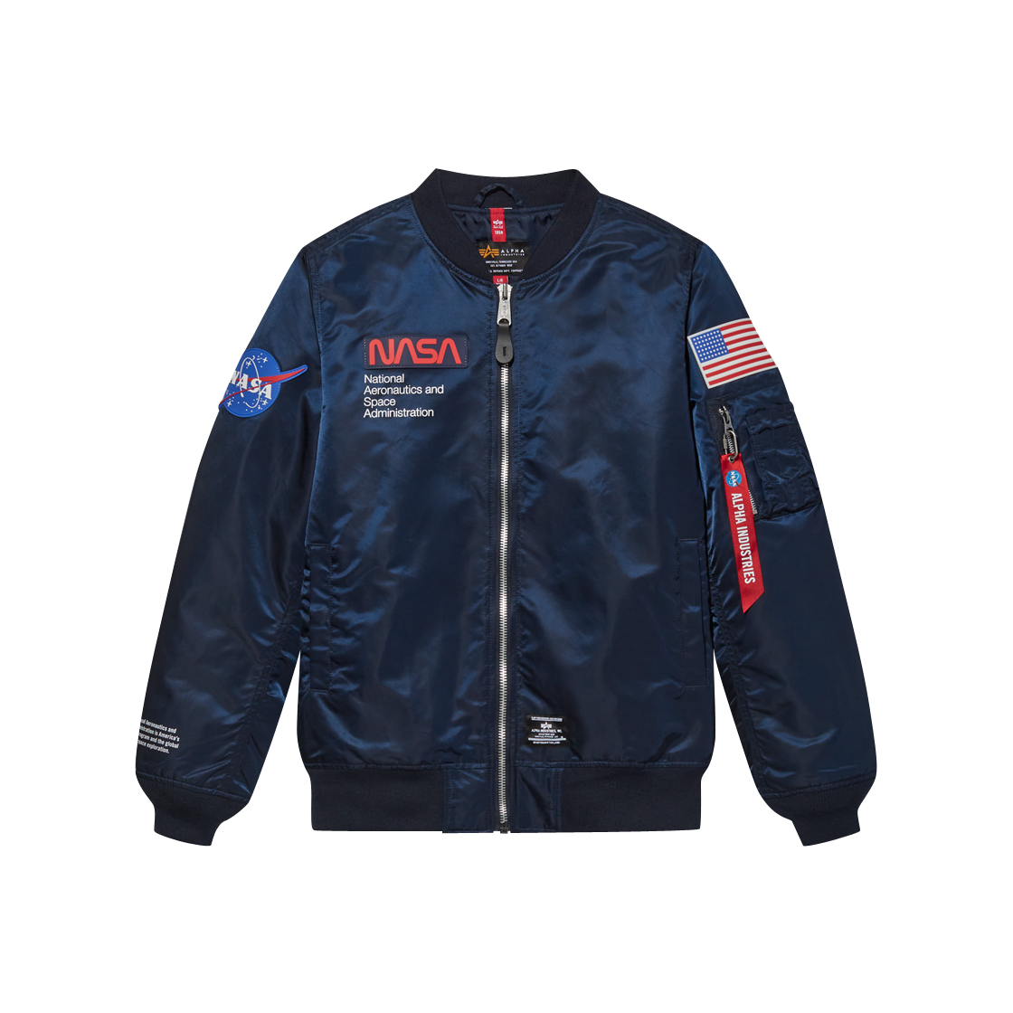 AICOI0000063REB ALPHA INDUSTRIES L-2B Nasa Gen II Flight Jacket Replica Blue