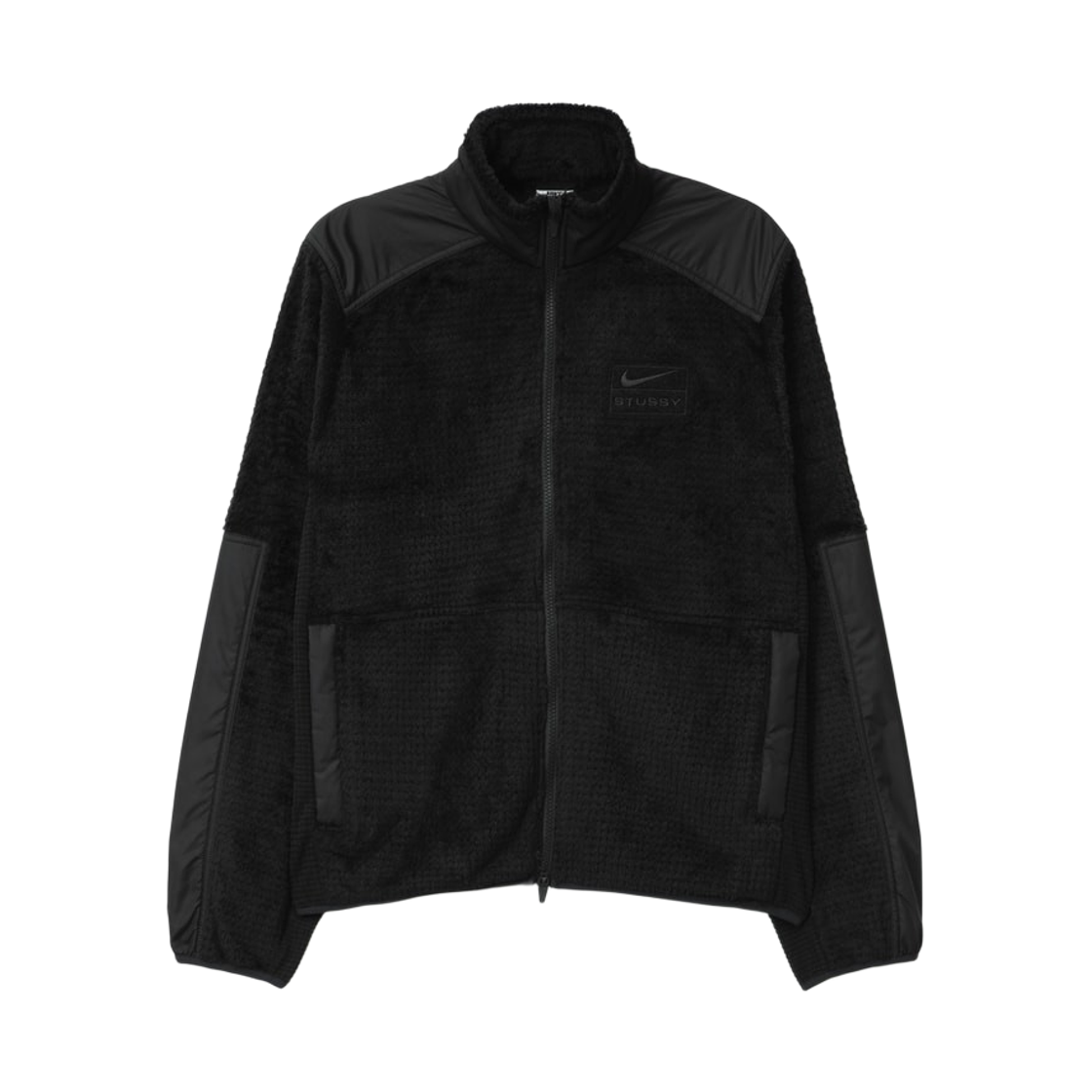 나이키 x 스투시 풀 집 플리스 블랙 (HQ8525-010)(Nike x Stussy Full Zip Fleece Black (HQ8525-010)) - 1