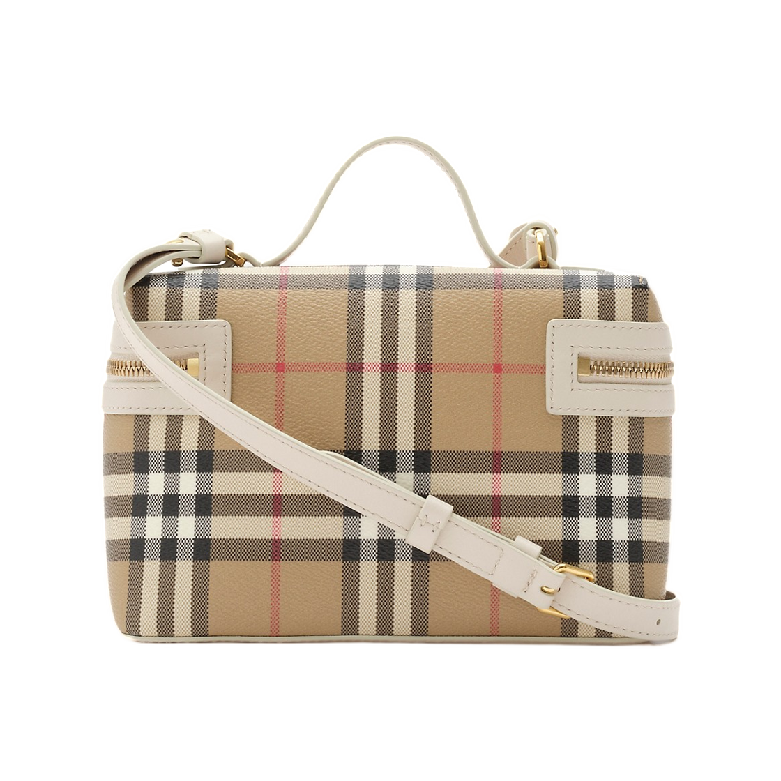 버버리 체크 베니티 백 아카이브 베이지 소프 베이지(Burberry Check Vanity Bag Archive Beige Soap Beige) - 2