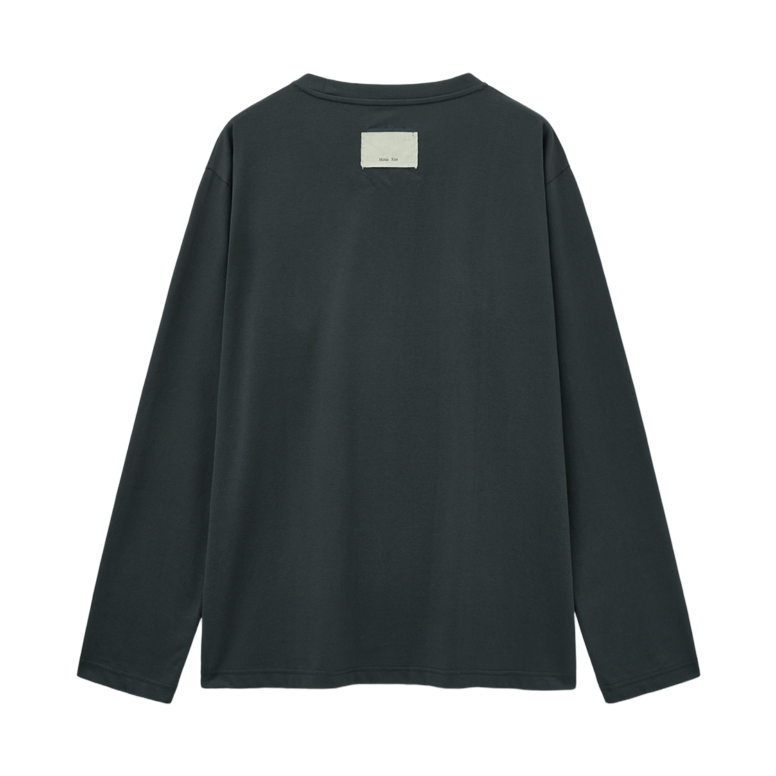 마뗑킴 자카드 그래픽 롱슬리브 탑 차콜(Matin Kim Jacquard Graphic Long Sleeve Top Charcoal) - 2