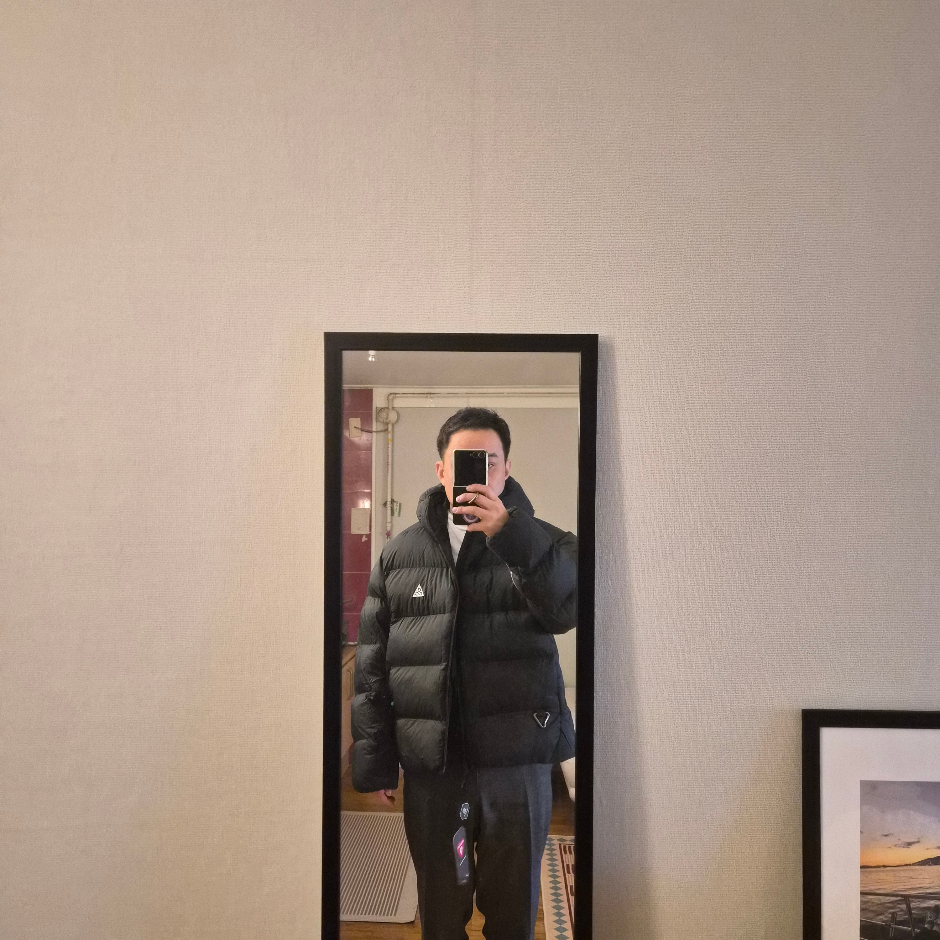 Nike ACG Therma-Fit ADV Lunar Lake Loose Hooded Jacket Black Summit White - Asia 착용 스타일 - 2