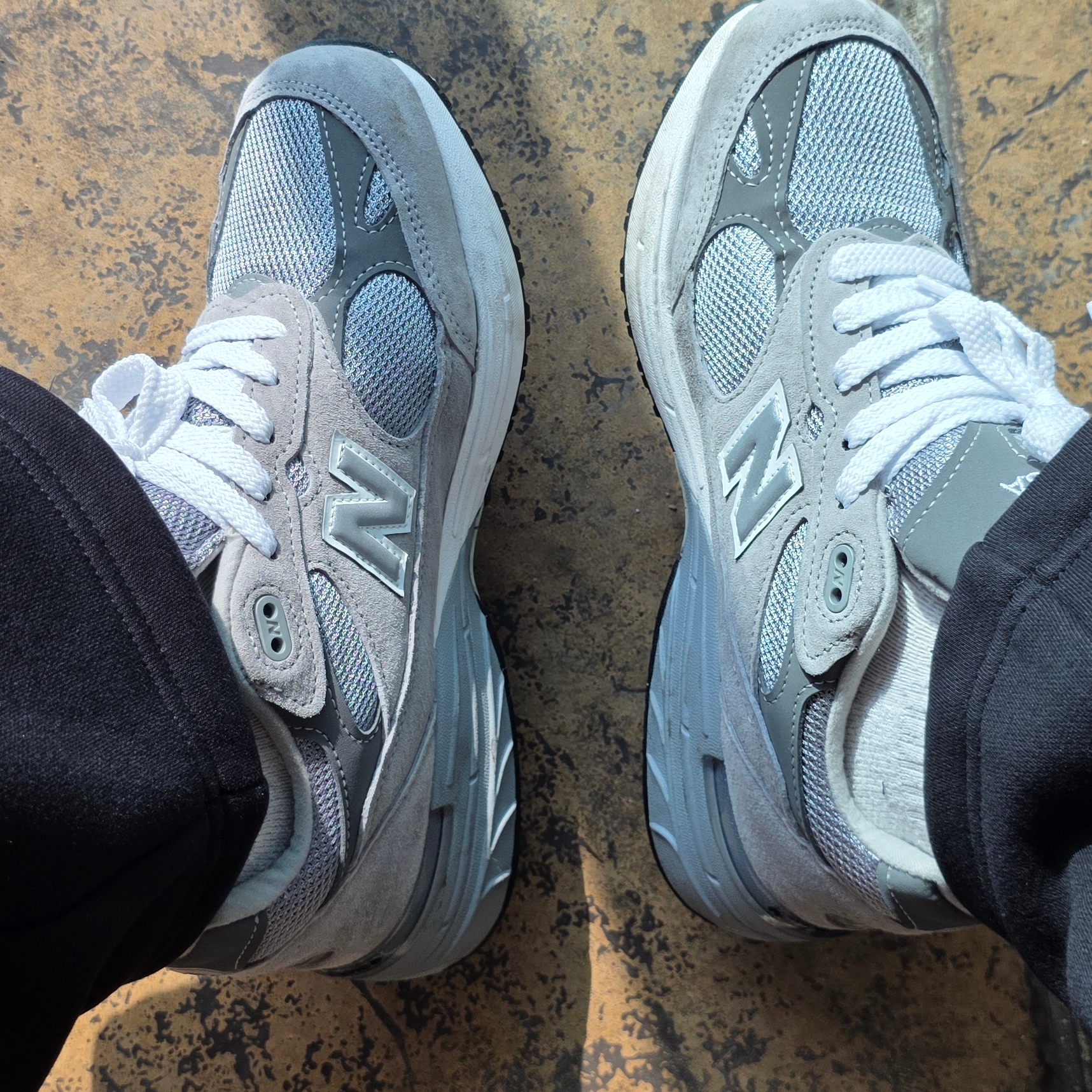 New Balance 993 Made in USA Grey - D Standard 착용 스타일