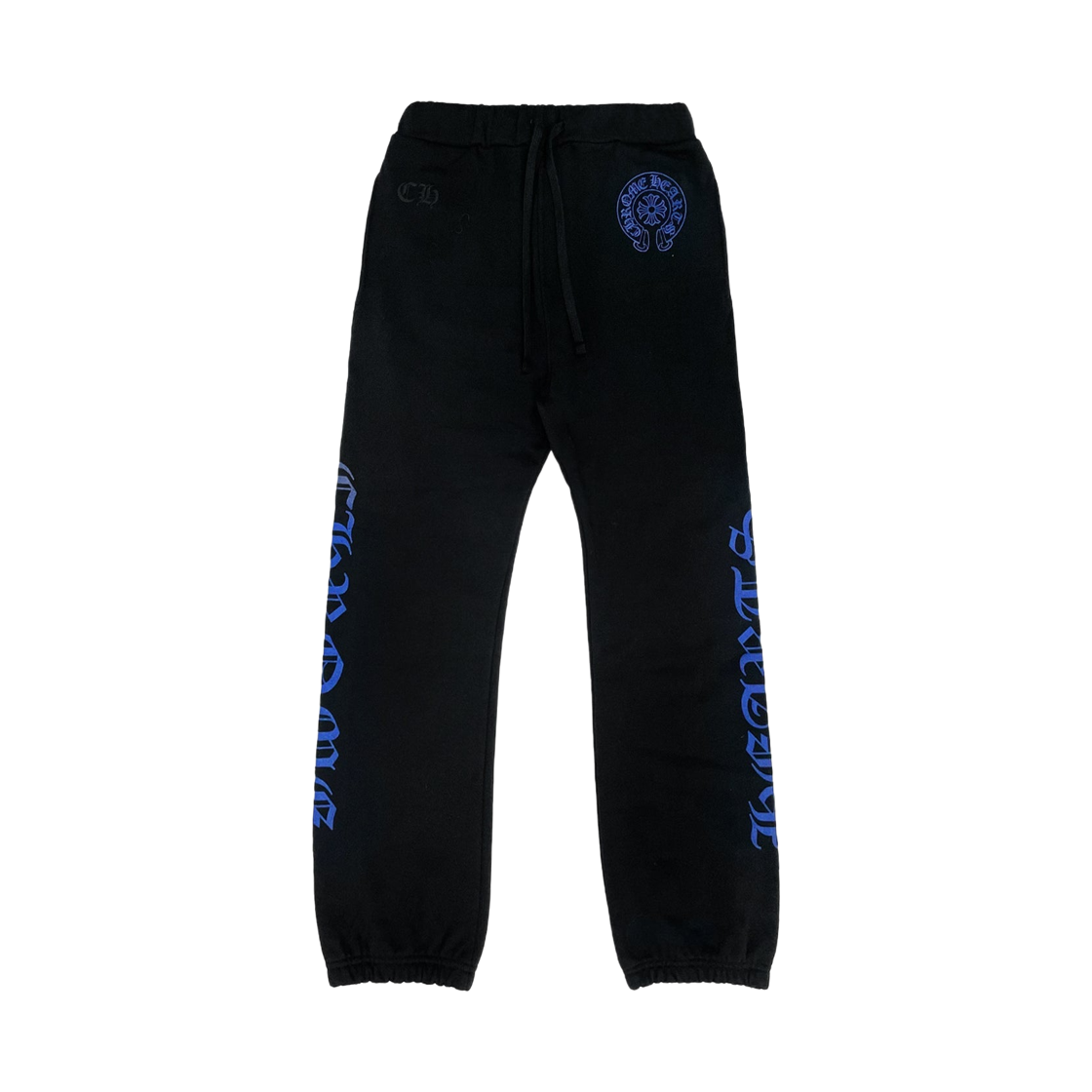크롬하츠 홀스슈 로고 스웨트팬츠 블루 블랙(Chrome Hearts Horseshoe Logo Sweatpants Blue Black)