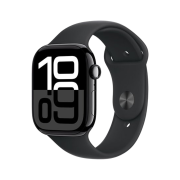 Apple Watch Series 10 46mm GPS Jet Black Aluminium Case with Sport Band M/L Black (Korean Ver.)