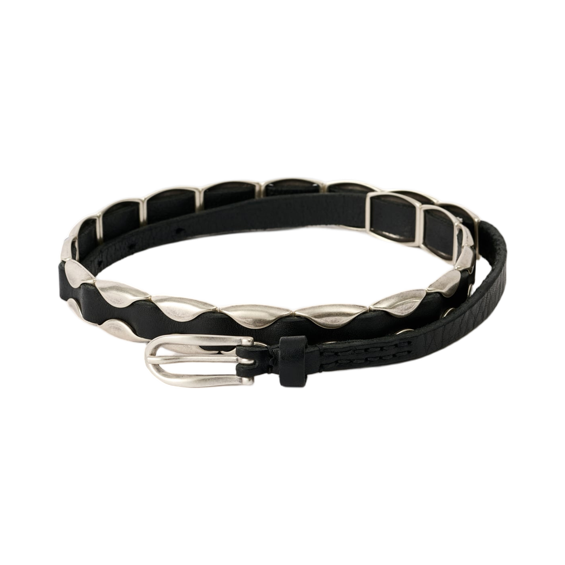 (W) 아워레가시 빌로우 벨트 오일리 블랙 레더((W) Our Legacy Billow Belt Oily Black Leather)