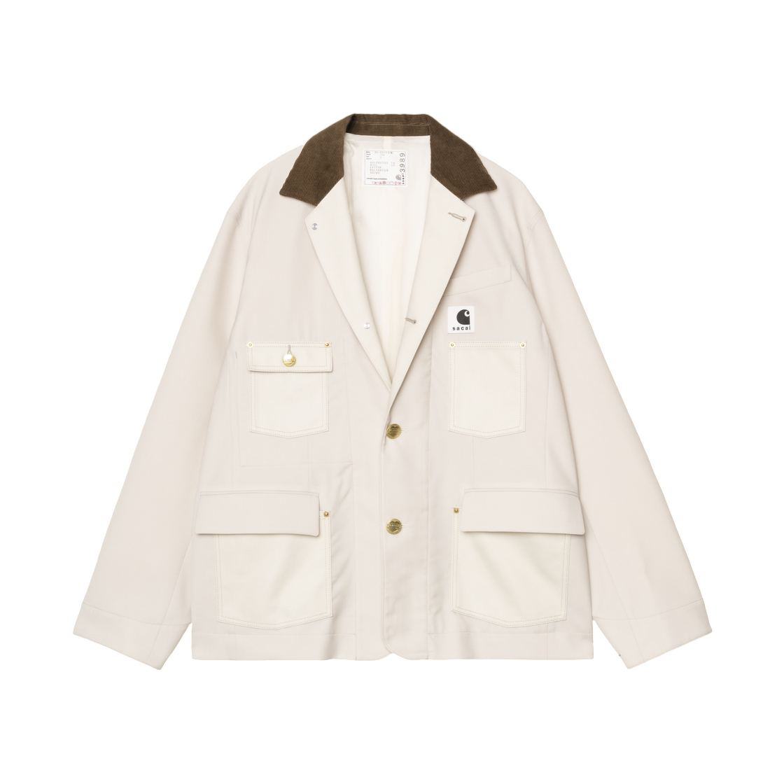 사카이 x 칼하트 WIP 수팅 X 덕 자켓 사카이 아이보리(Sacai x Carhartt WIP Suiting X Duck Jacket Sacai Ivory) - 1