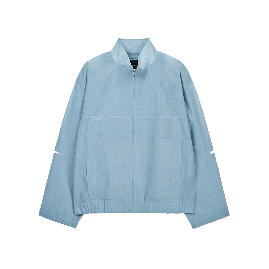 지오송지오 컬렉션 슬리브 슬릿 헤링턴 점퍼 블루 BI3JP302BL(ZIOSONGZIO COLLECTION Sleeve Slit Harrington Jumper Blue) - 1