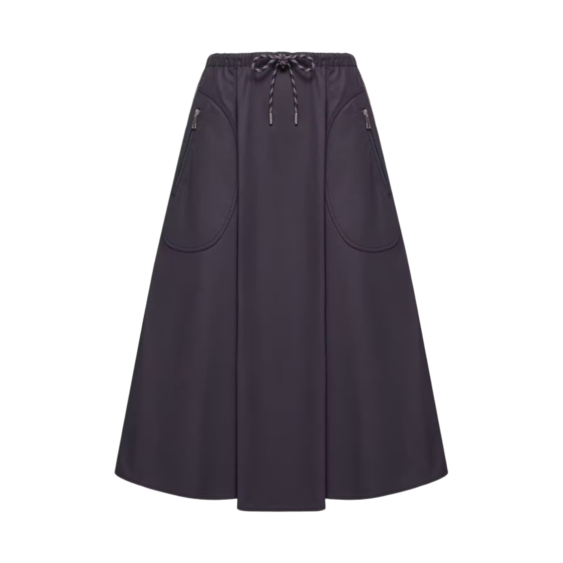 (W) 몽클레르 미디 스커트 네이비 블루 - 26SS((W) Moncler Midi Skirt Navy Blue - 26SS)