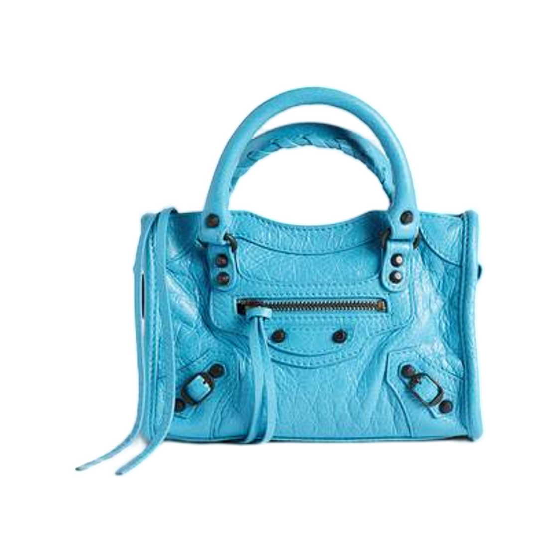 발렌시아가 르 시티 백 나노 블루 시안(Balenciaga Le City Bag Nano In Bleu Cyan) - 1
