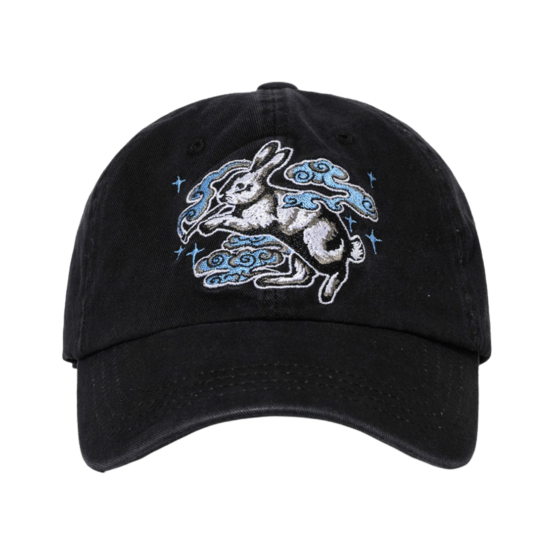 BSR2526FWCP025 Bsrabbit Smoking Rabbit Printed Cap Black