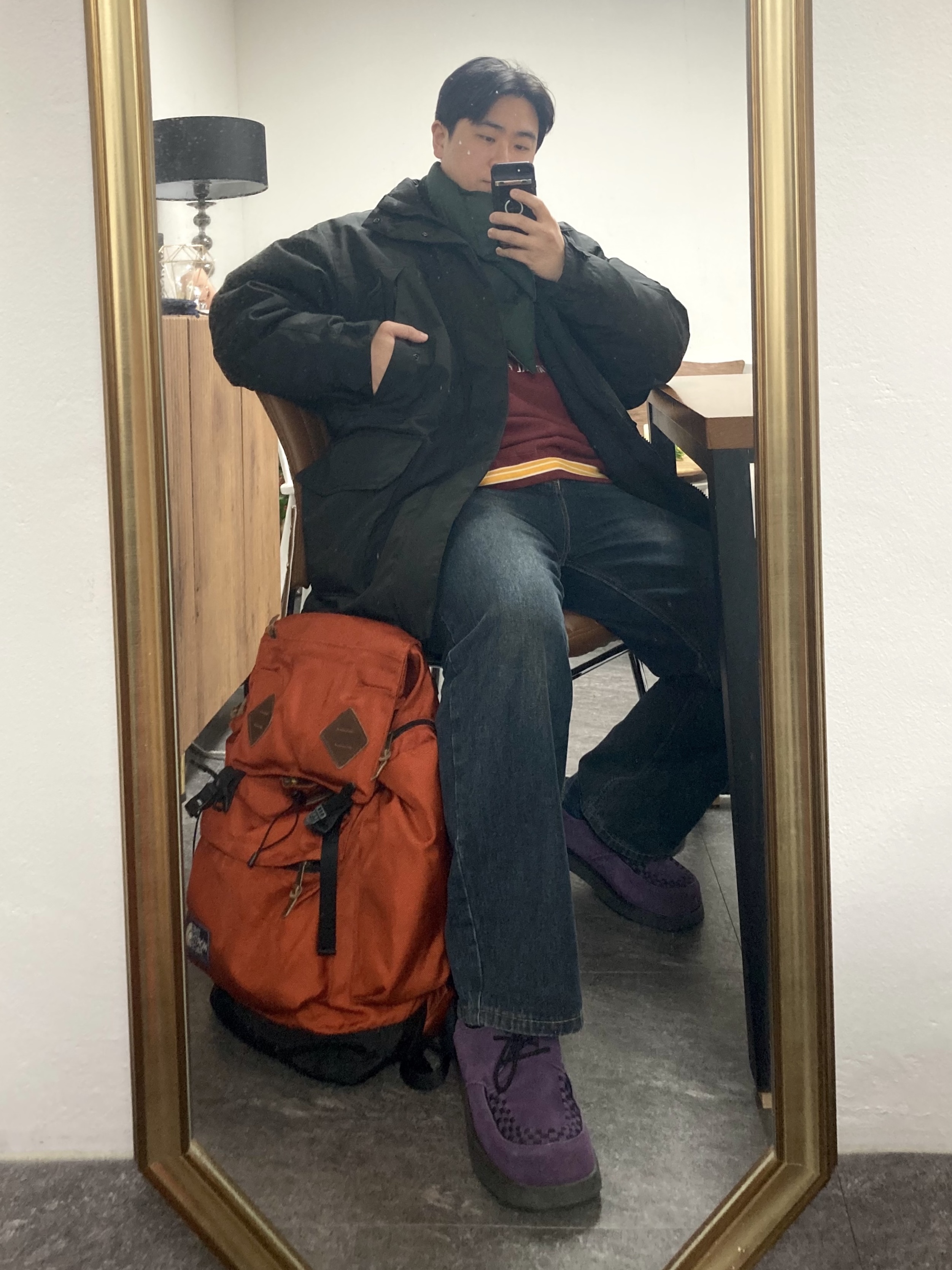 Romantic Move Bowie Winter Shoes SU Purple 착용 스타일 - 1