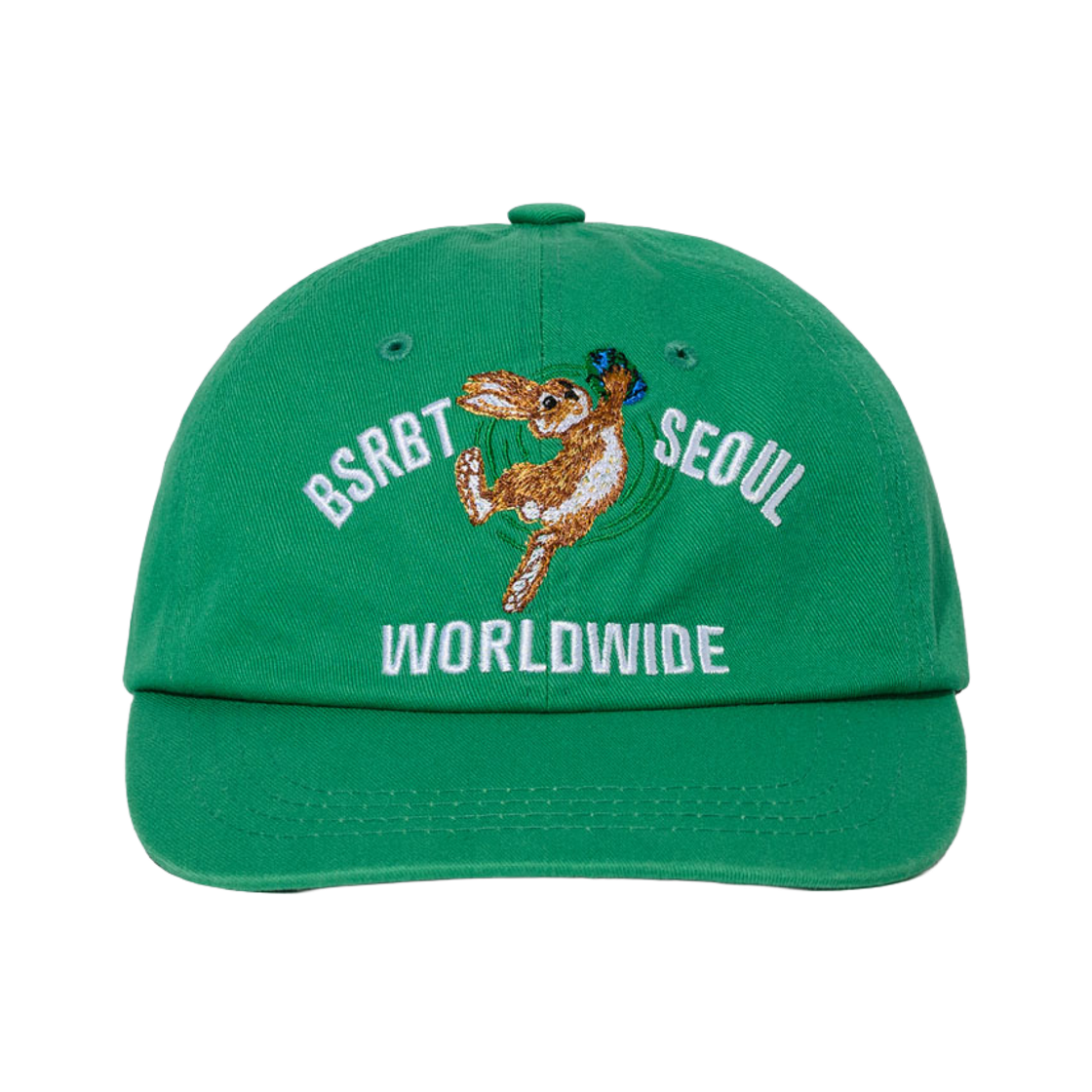 BSR2526FWCP016 Bsrabbit Bsrbt Seoul Washed Cotton Cap Green