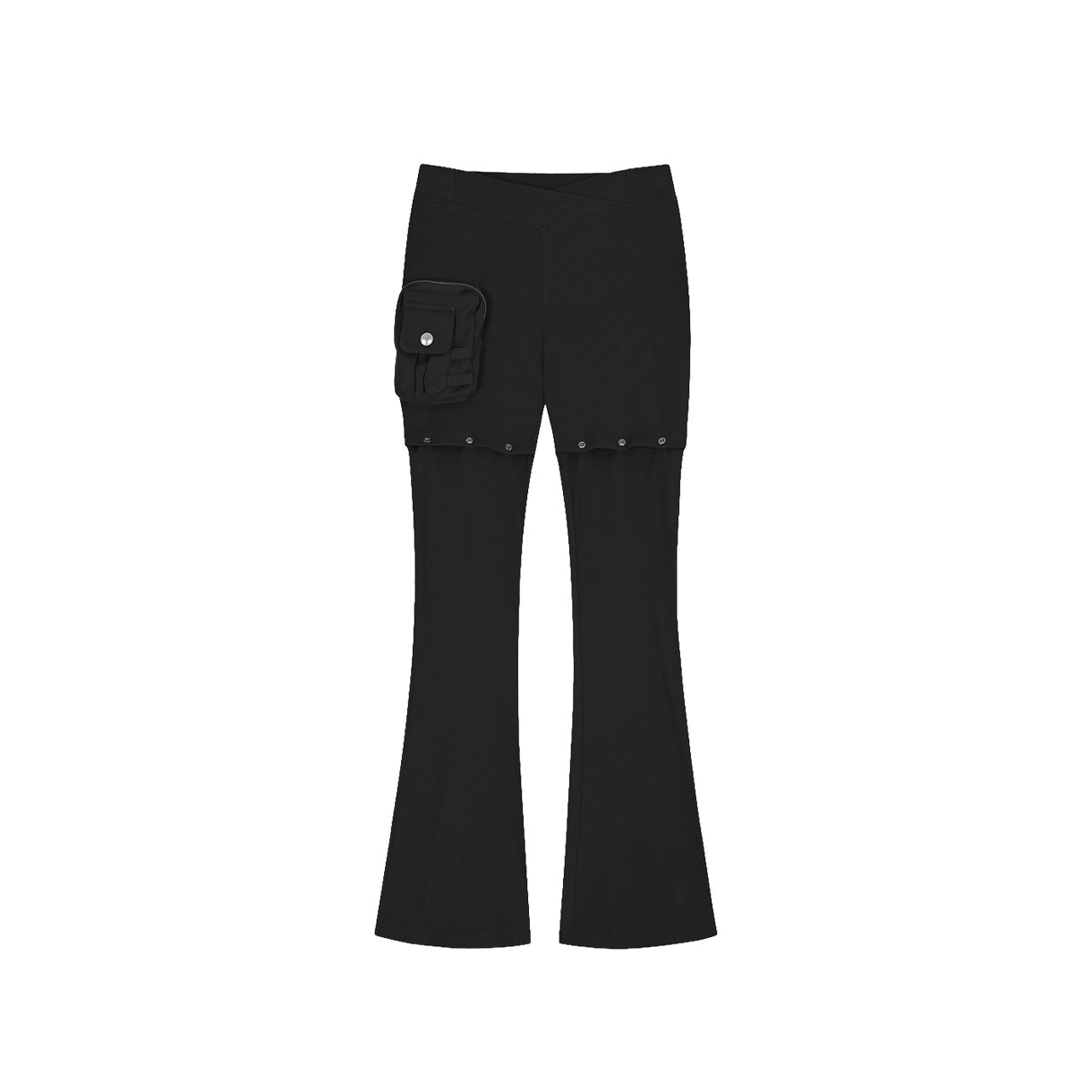 나체 우먼 디테처블 슬림 핏 팬츠 블랙 - 26SS(Nache Women Detachable Slim Fit Pants Black - 26SS)