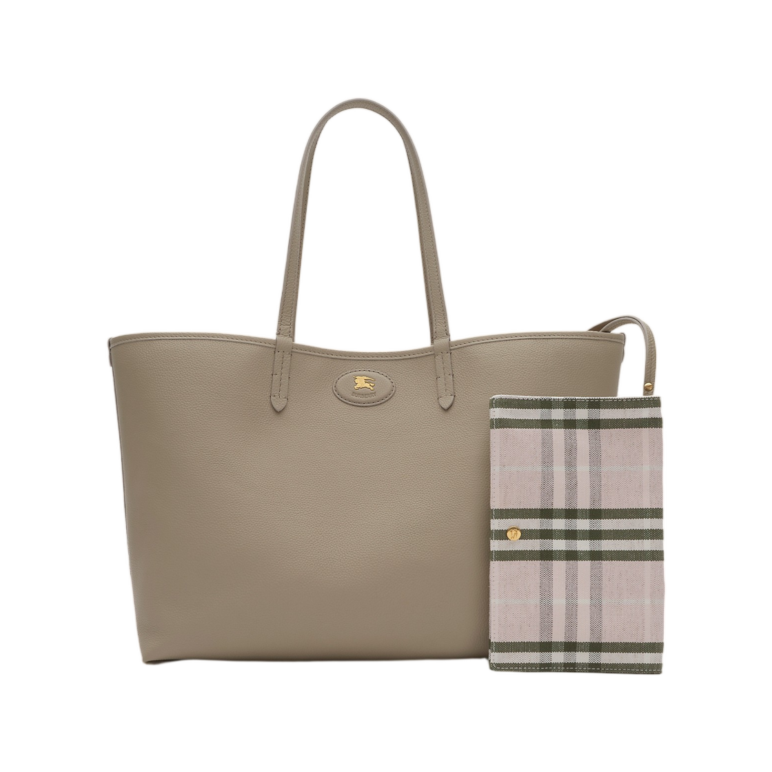 버버리 미디움 리버시블 블룸즈버리 토트 머쉬룸 베이지 말로우 핑크(Burberry Medium Reversible Bloomsbury Tote Mushroom Beige Mallow Pink) - 2