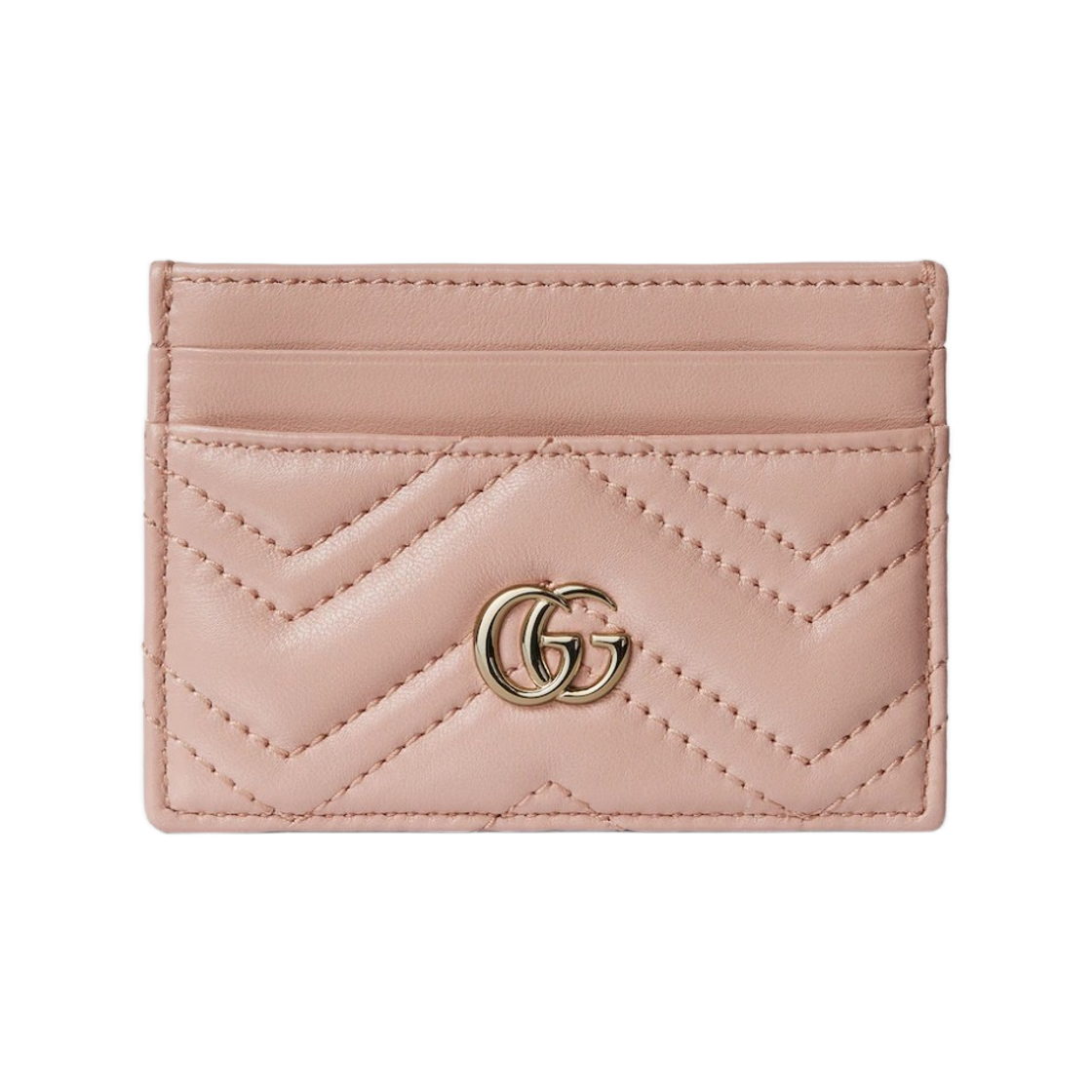 443127-AAFAX-5753 Gucci GG Marmont Card Case Pink Beige