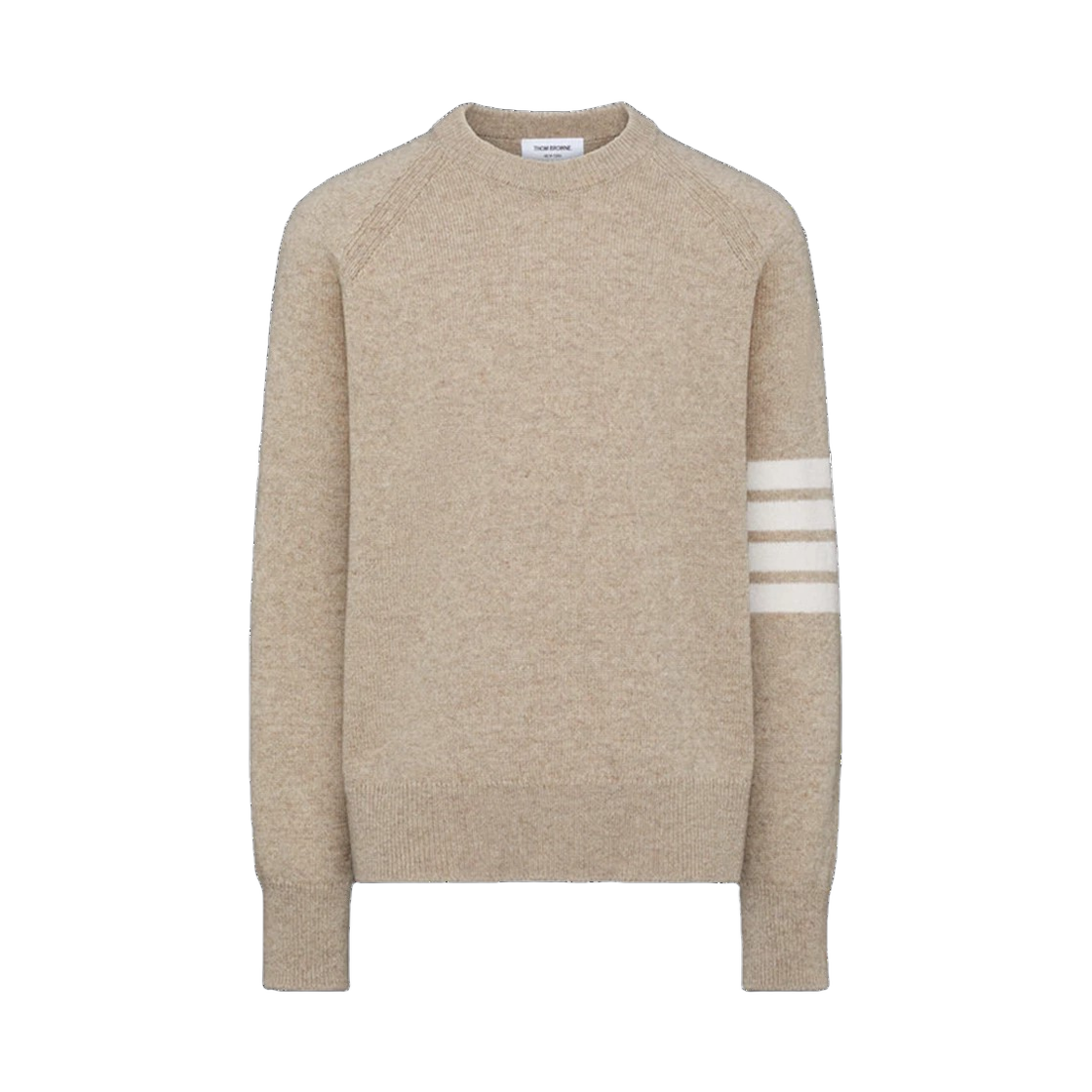 MKA569A Y1026 250 25F [15% 쿠폰] Thom Browne Shetland Wool 4-Bar Relaxed Fit Pullover Khaki