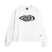 Riomeu Denim Appliqué Long Sleeve T-shirt White