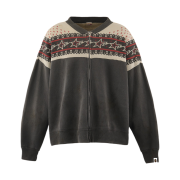 Saint Mxxxxxx x BAPE Zip Cardigan Charcoal - 26SS