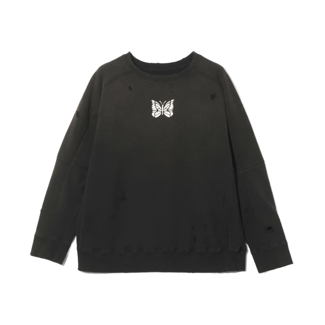 니들스 디컨스트럭티드 스웨트셔츠 블랙(Needles Deconstructed Sweatshirt Black)