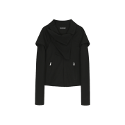 Nache Women 2-Way Slim Cotton Rider Jacket Black - 26SS