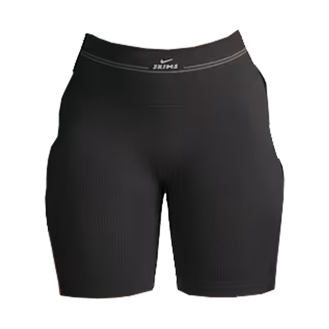 (W) 나이키스킴스 골지 심리스 5인치 쇼츠 NSKM 옵시디언 NSKM 아머((W) NikeSKIMS Ribbed Seamless 5-Inch Shorts NSKM Obsidian NSKM Armor) - 1