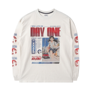 QT8 GARMENTS TL Day-1 Vintage Washed Long Sleeve Ecru