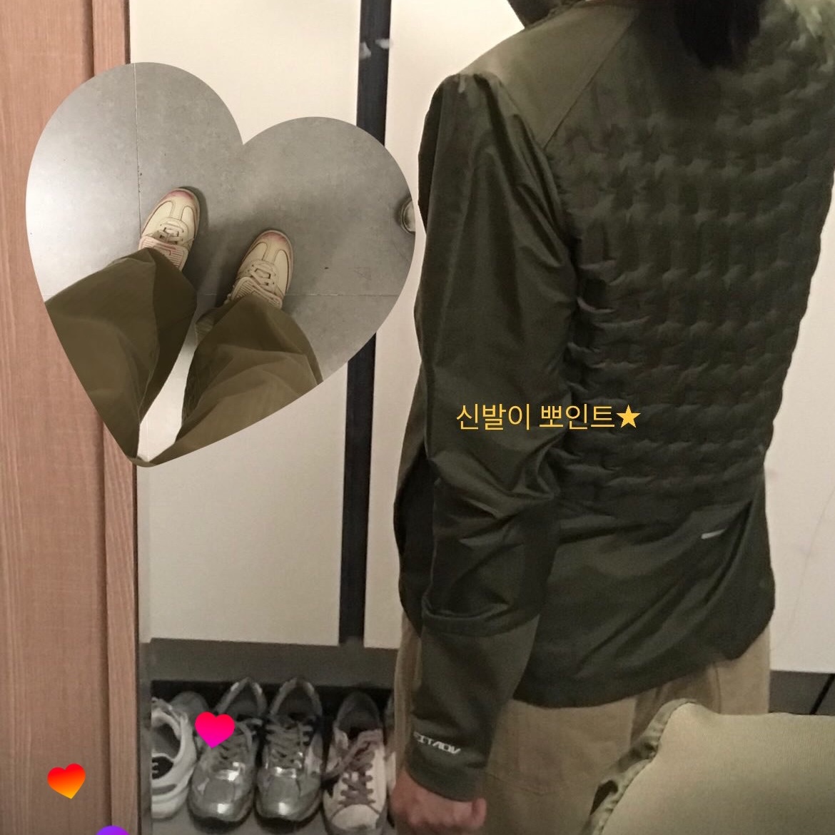 Nike Therma-Fit ADV Repel Down Fill Running Jacket Rough Green - Asia, Golden Goose Superstar Beige Night Blue Heel Tab Sneakers 착용 스타일