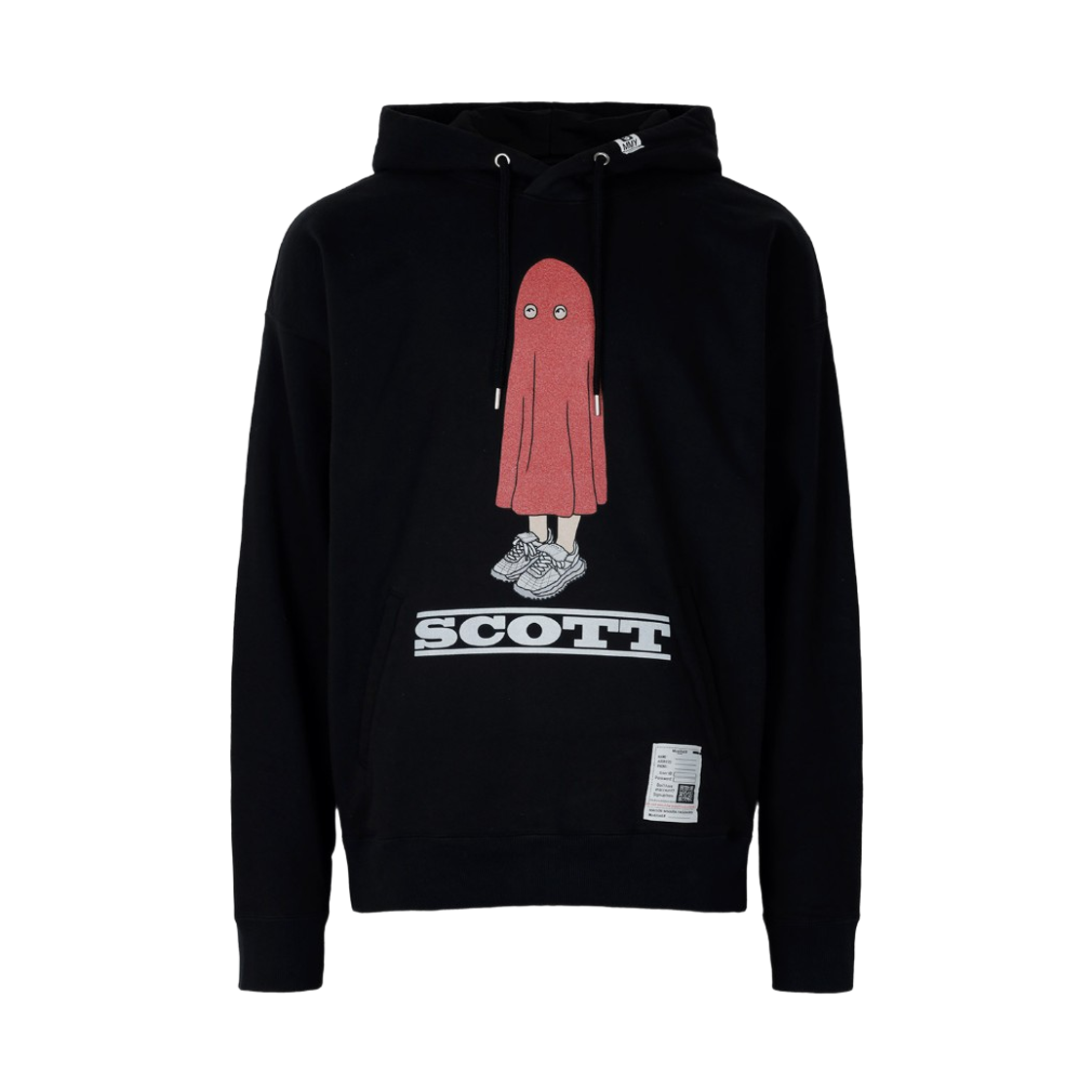 메종 미하라 야스히로 스캇 프린티드 후드 블랙(Maison Mihara Yasuhiro Scott Printed Hoodie Black)