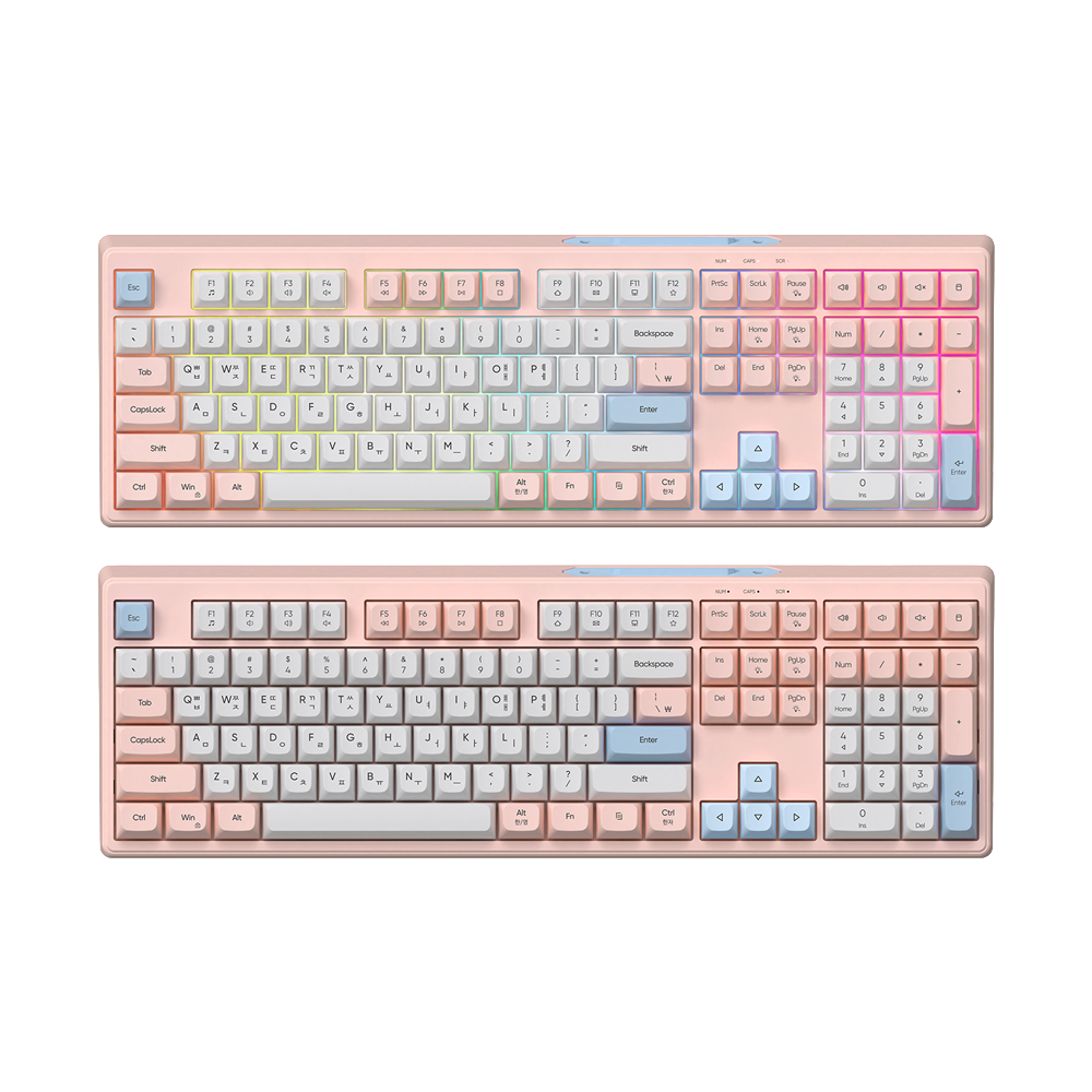GK01 멤브레인 키보드 핑크 USB-C 사무용 게임용 (2컬러)(Geekstar GK01 Membrane Keyboard Pink (2colors))