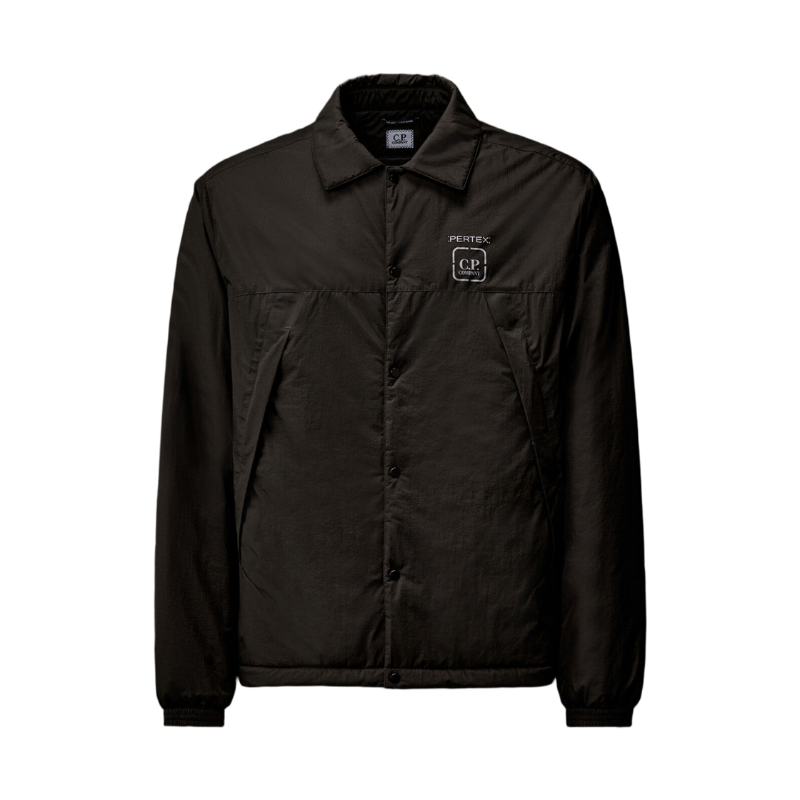 19CLOS035A110400A999 C.P. Company Metropolis Series Pertex Button Overshirt Black - 25FW