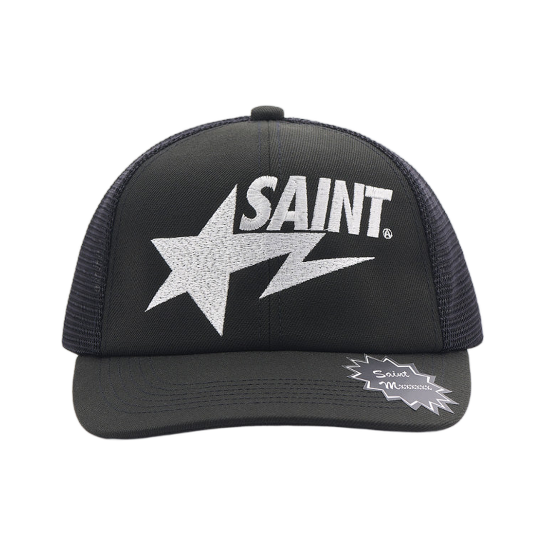 MK8-0000-C59 Saint Mxxxxxx x BAPE Mesh Cap Black - 26SS
