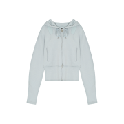 Nache Women Semi Balloon Hoodie Zip-Up Light Blue - 26SS