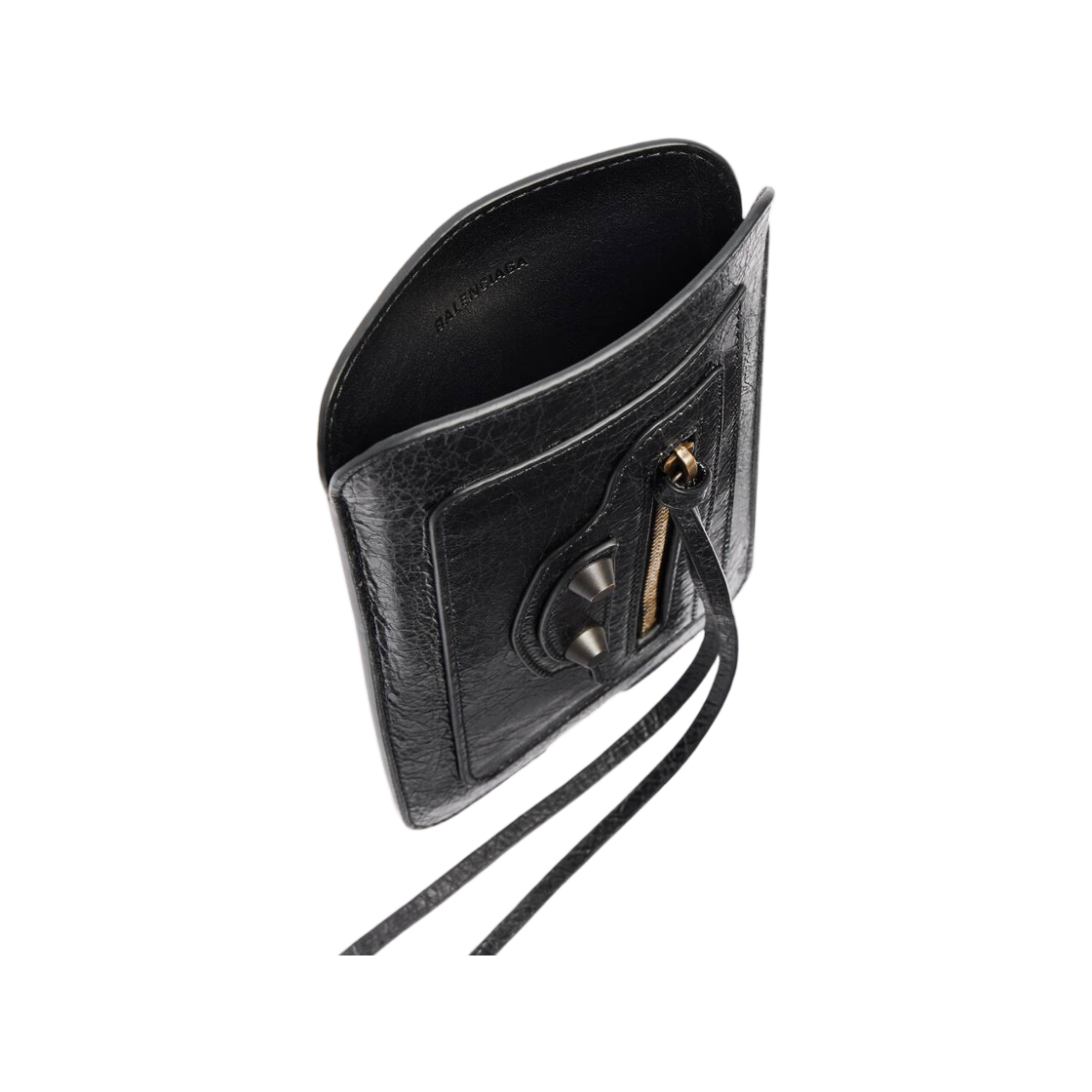 발렌시아가 르 시티 버티컬 폰 홀더 블랙(Balenciaga Le City Vertical Phone Holder In Black) - 3