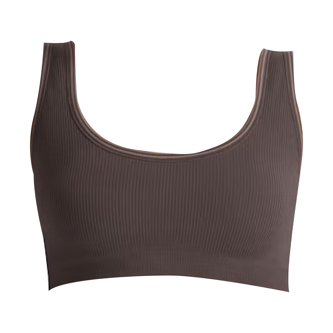 (W) 나이키스킴스 골지 심리스 스쿱넥 브라 NSKM 피닉스 NSKM 트러플((W) NikeSKIMS Ribbed Seamless Scoop-Neck Bra NSKM Phoenix NSKM Truffle) - 1