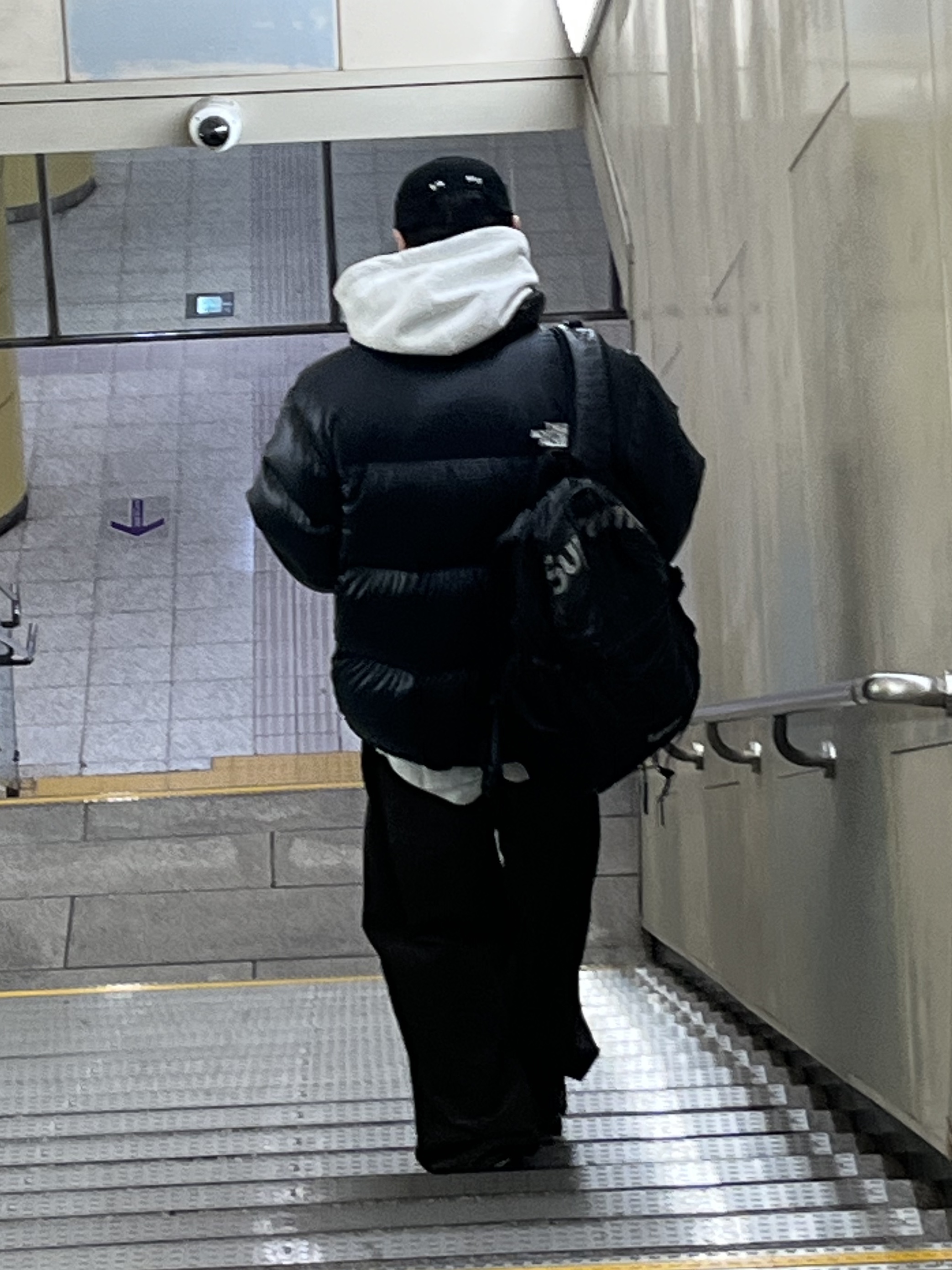 The North Face Quantum Nuptse RDS Jacket Black 착용 스타일 - 1