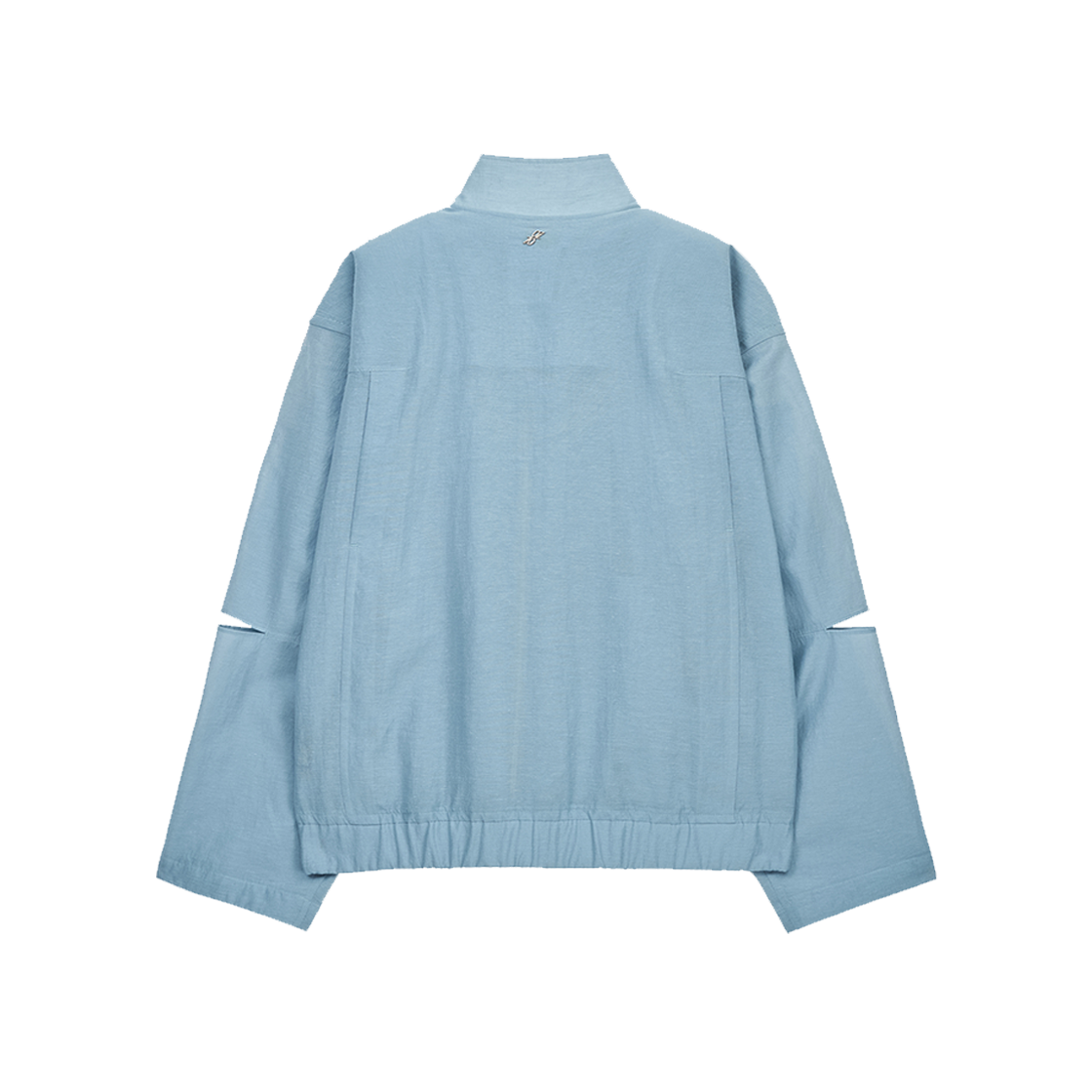 지오송지오 컬렉션 슬리브 슬릿 헤링턴 점퍼 블루 BI3JP302BL(ZIOSONGZIO COLLECTION Sleeve Slit Harrington Jumper Blue) - 2