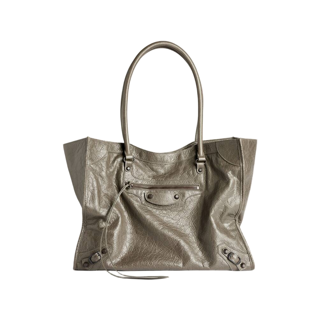 발렌시아가 르 시티 토트백 미디움 아미 그린(Balenciaga Le City Tote Bag Medium In Army Green) - 1