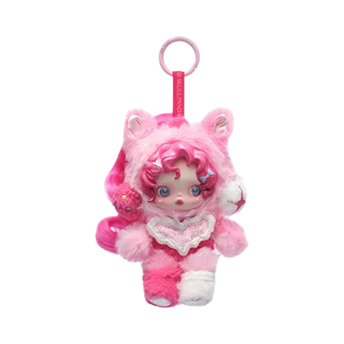 팝마트 스컬판다 마이리틀 포니 시리즈 인형 키링 핑키 파이 (개봉 박스)(Pop Mart Skullpanda x My Little Pony Series Plush Doll Pendant Pinkie Pie (Opened Case))