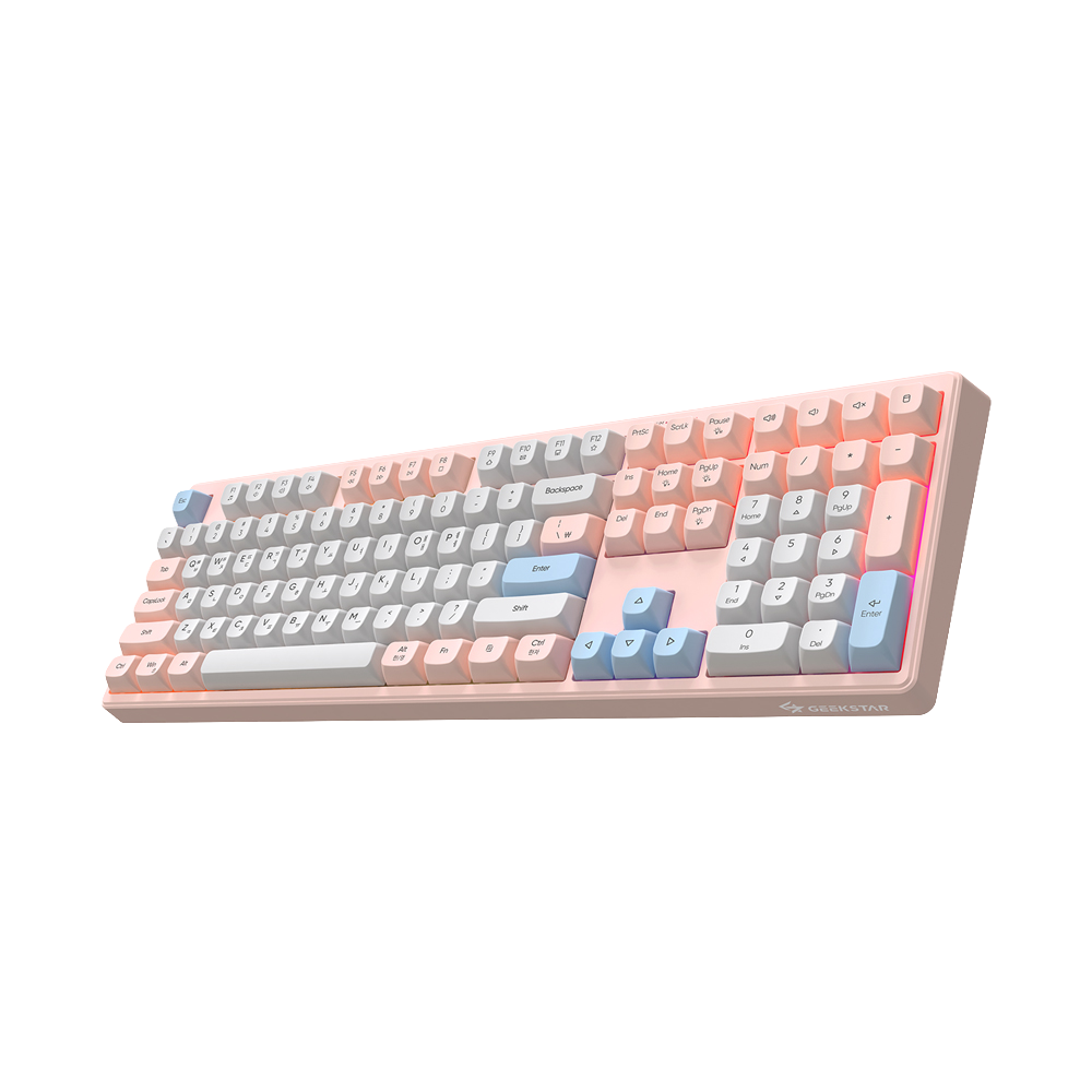 GK01 멤브레인 키보드 핑크 USB-C 사무용 게임용(Geekstar GK01 Membrane Keyboard Pink) - 4