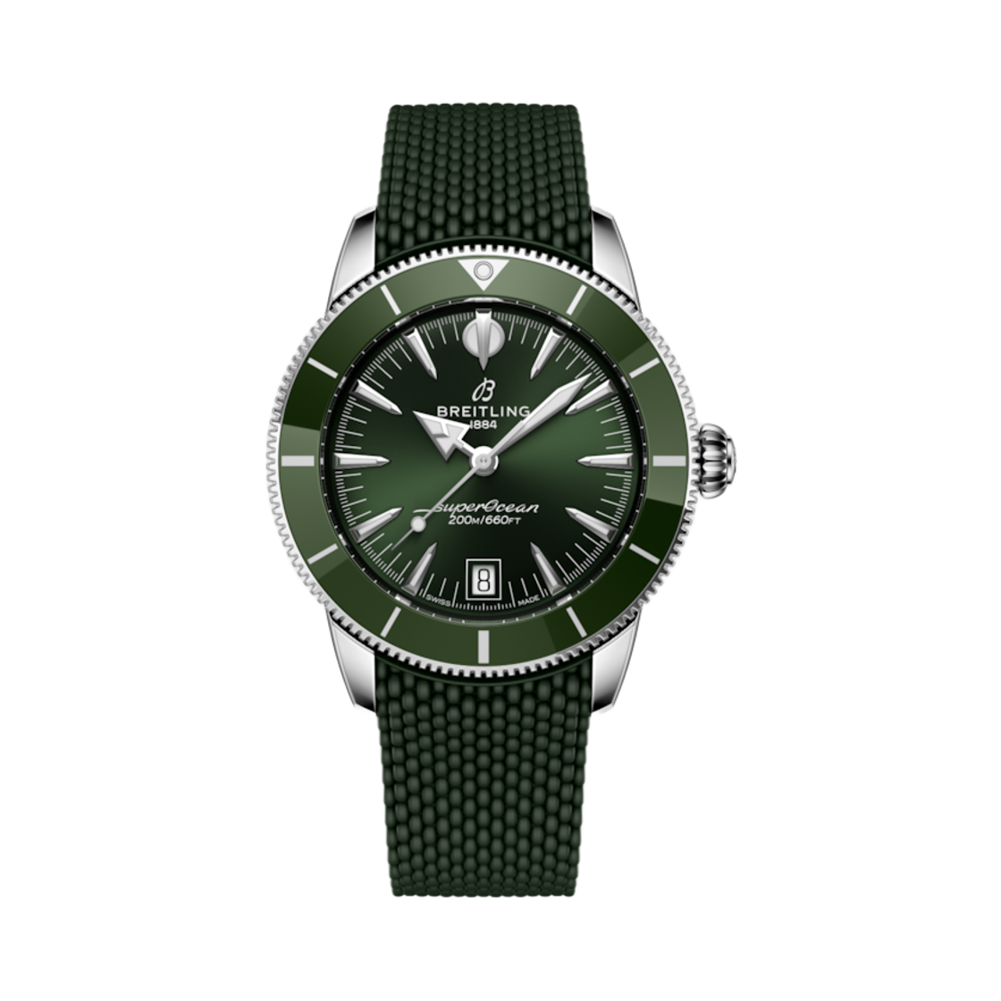 브라이틀링 슈퍼오션 헤리티지 B31 오토매틱 40mm 그린 러버 그린(Breitling Superocean Heritage B31 Automatic 40mm Green Rubber Green)