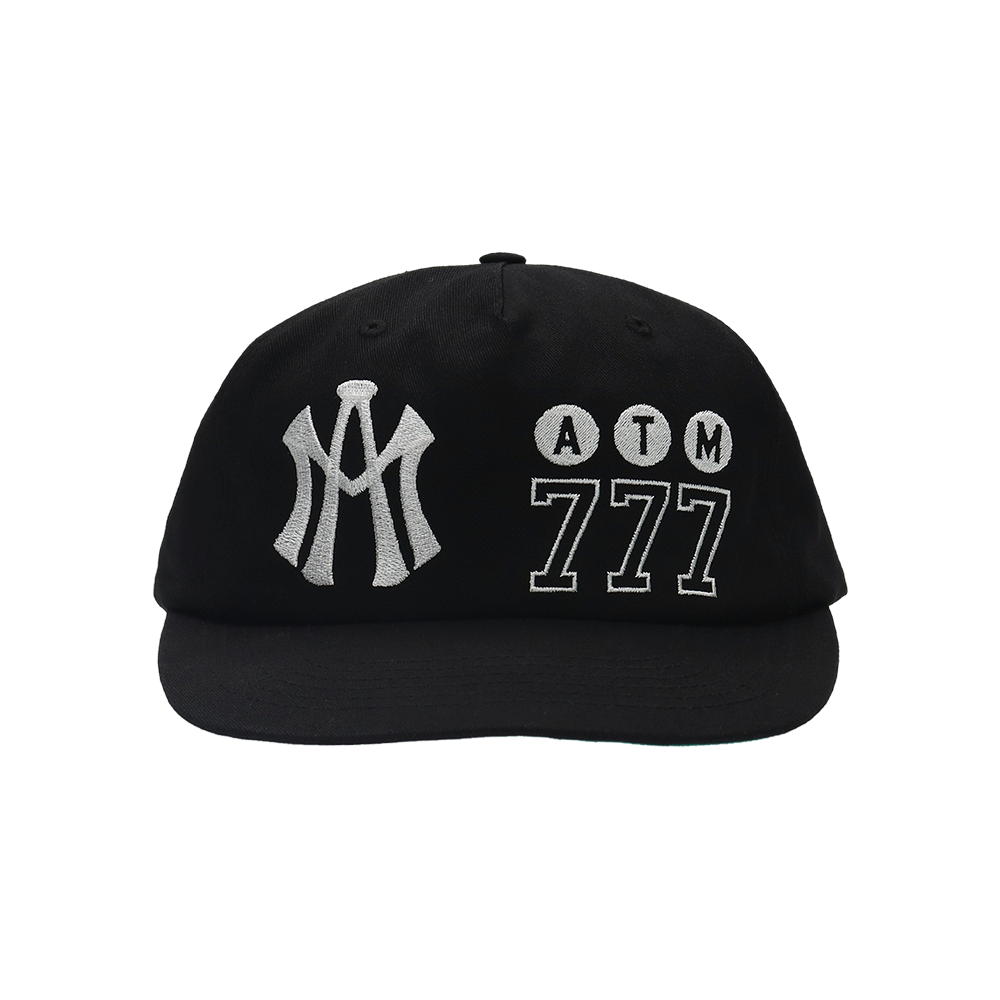 애프터매스 에이티엠 777 로고 볼 캡 블랙(Aftermath Atm 777 Logo Ball Cap Black)