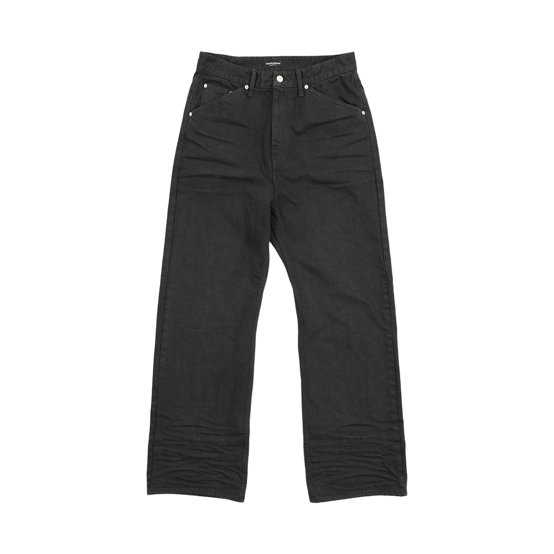 파프롬왓 파 링클드 워시드 팬츠 블랙(Farfromwhat Far Wrinkled Washed Pants_Black)