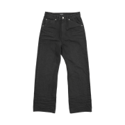 [더블적립]Farfromwhat Far Wrinkled Washed Pants_Black