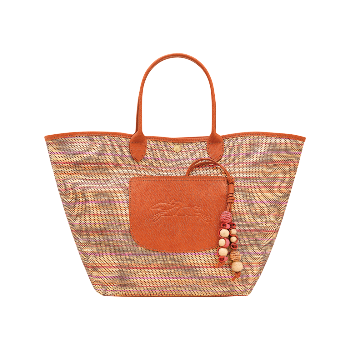 10308HJCM36 Longchamp Le Pliage Collection Basket Bag Rainbow