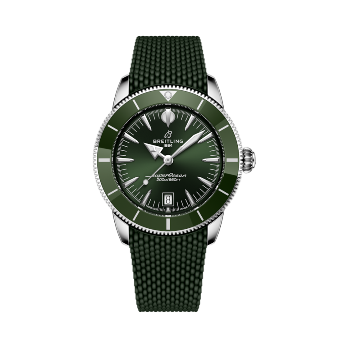브라이틀링 슈퍼오션 헤리티지 B31 오토매틱 42mm 그린 러버 그린(Breitling Superocean Heritage B31 Automatic 42mm Green Rubber Green)