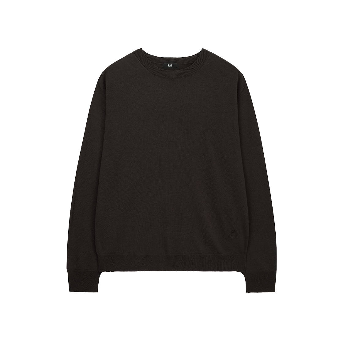 지오송지오 컬렉션 홀가먼트 크루넥 니트 브라운 BI2KT201BR