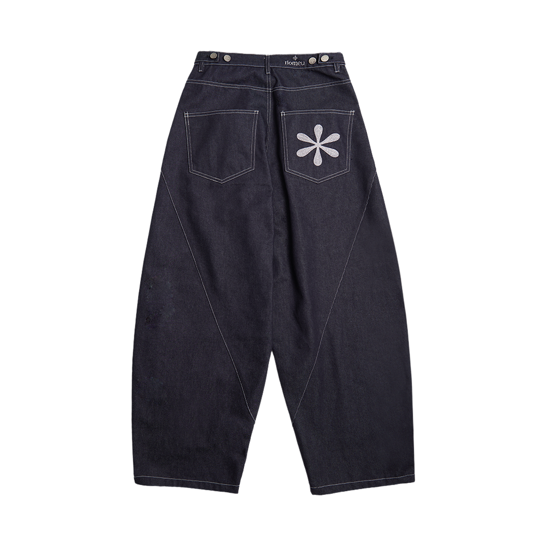 리오므 커브드 벌룬 데님 팬츠 인디고(Riomeu Curved Balloon Denim Pants Indigo)