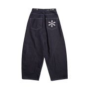 Riomeu Curved Balloon Denim Pants Indigo